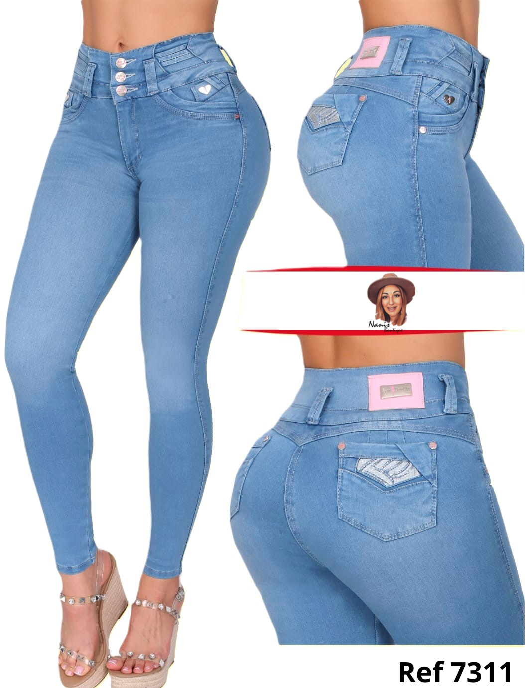 7311-Colombian jean -Butt Lifter Jeans.